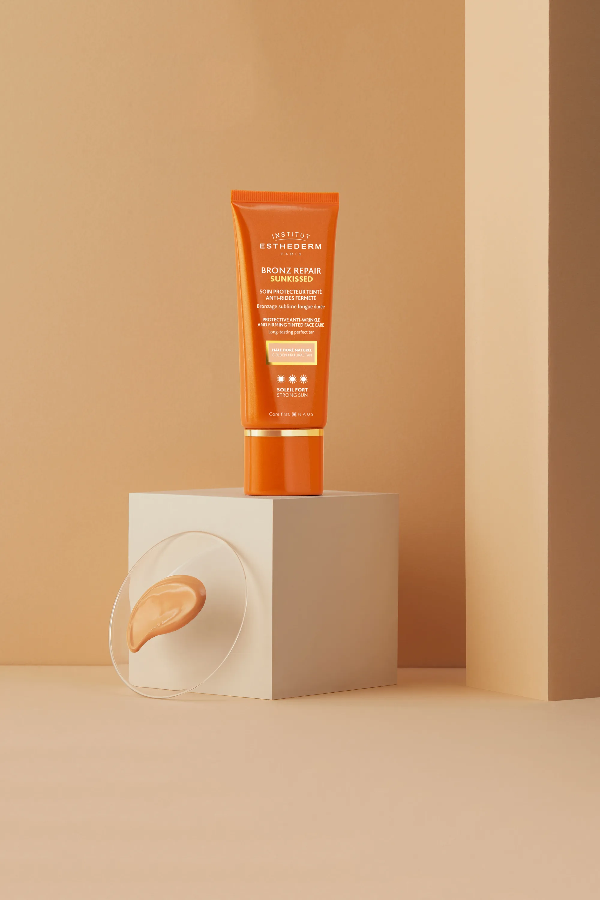 Institut Esthederm Crème solaire visage Bronz Repair Sunkissed Soleil Fort-50 ml