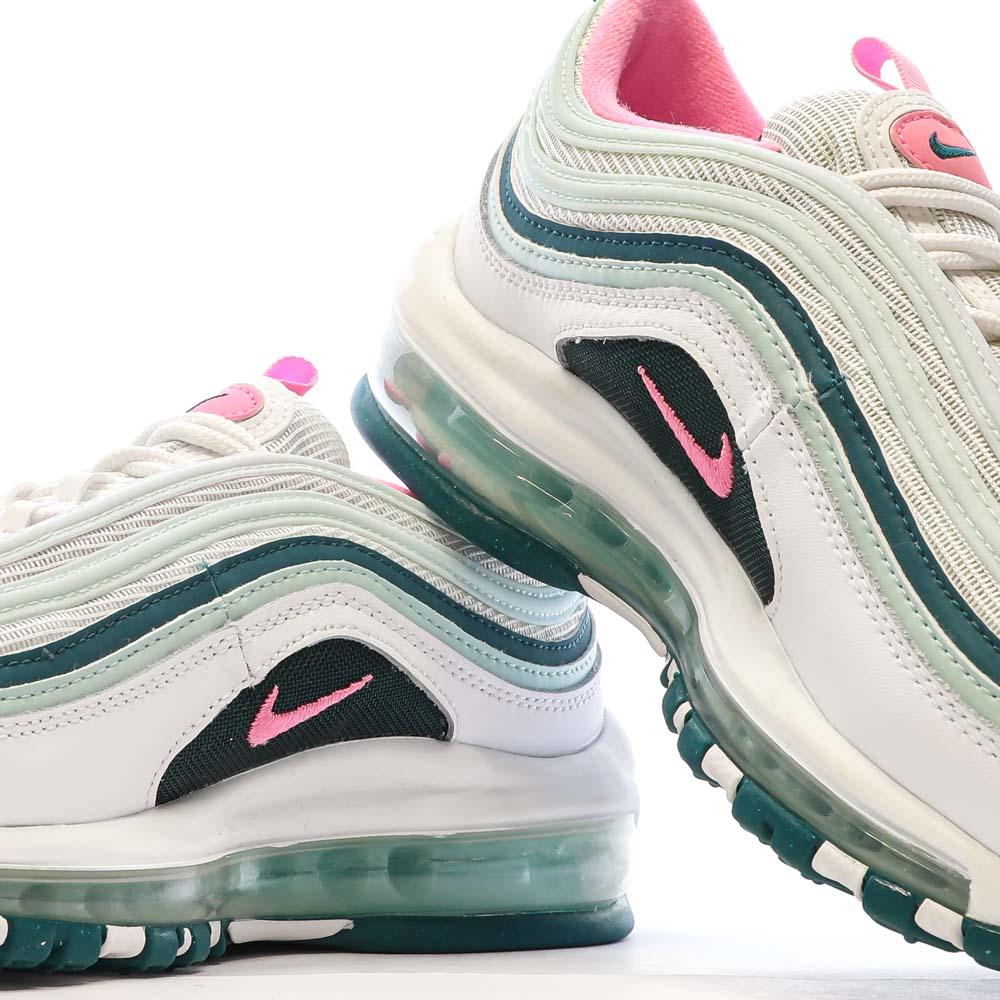 Nike Baskets Vert/Rose Junior Nike Air Max 97 BG