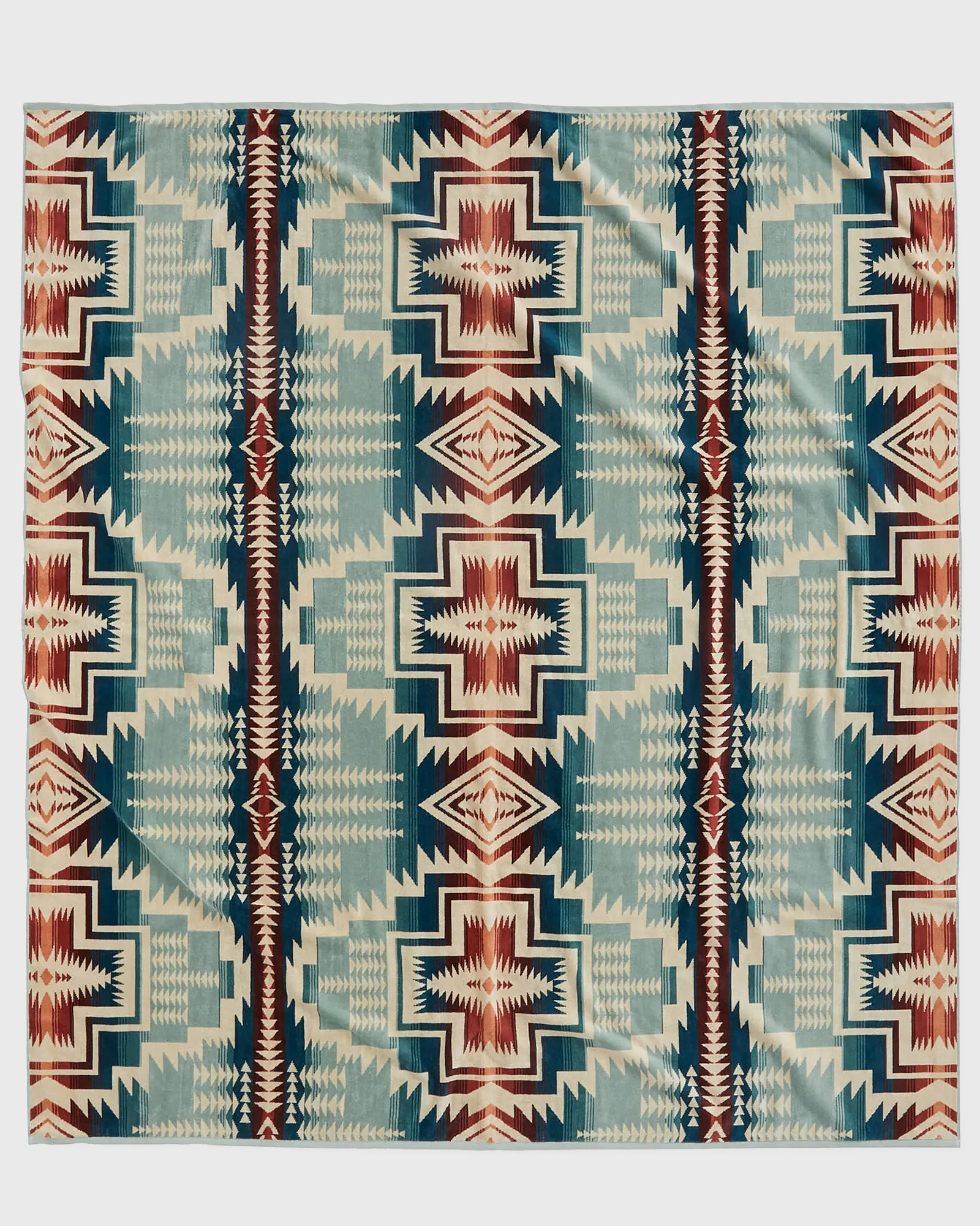 Toalha Pendleton Jacquard para Dois - Estrela Harding Azul Prateada