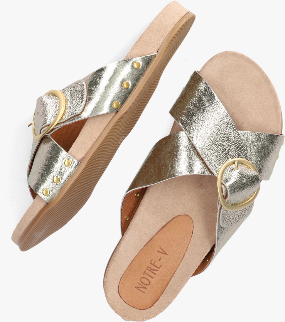 NOTRE-V gouden notre-v slippers 10318