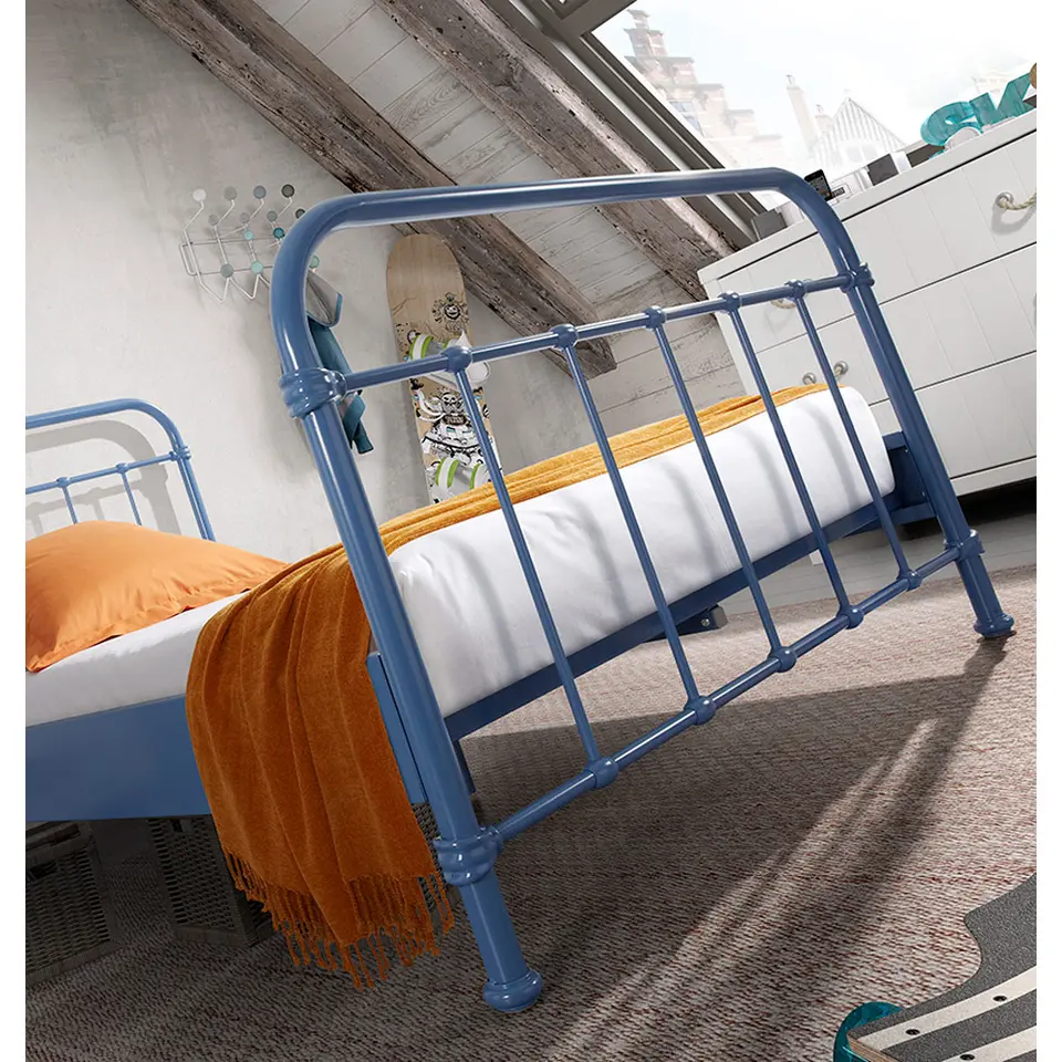 Vipack bed New York - blauw - 90x200 cm