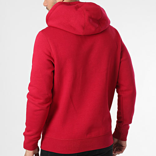 Sweat Capuche Tommy Logo 1599 Bordeaux