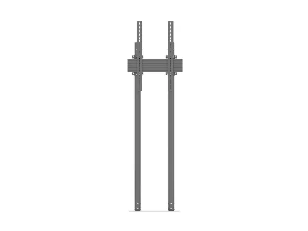 Multibrackets M Pro Dual Pole Floormount - Stativ - for LCD display - plastik, aluminium, stål - sort - skærmstørrelse: 65