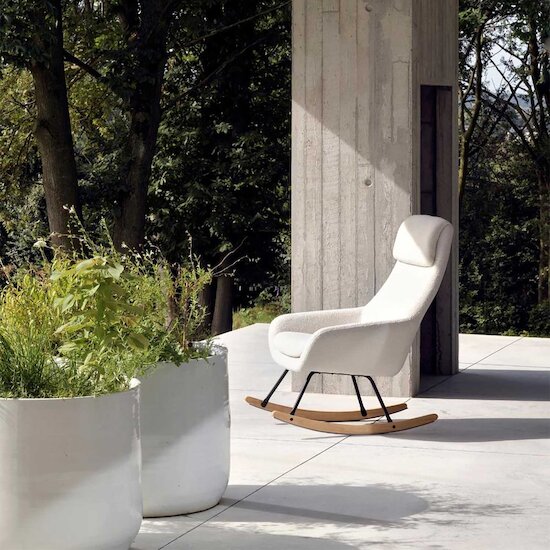 Fauteuil à bascule   Nordic Sheep Cream        de               Quax