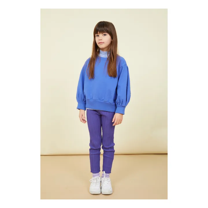 SMALLABLE BASICS Pantalon Fille Leggings en Rib  | Bleu indigo