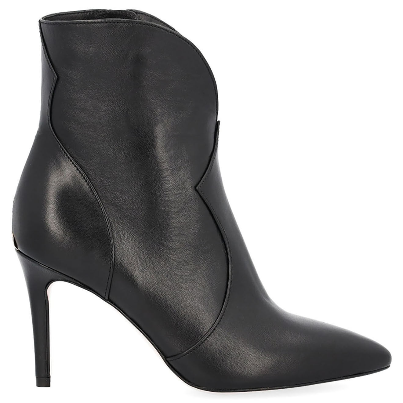 Liu-Jo Bottines en Cuir Rosalia noires - Talon 9 cm