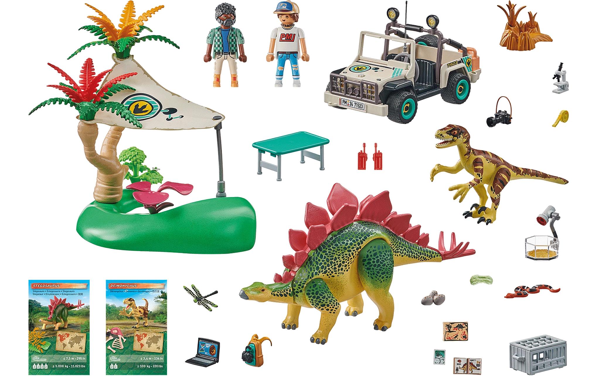 Dinos Forschungscamp mit Dinos 71523Dinosaurier-Spielset