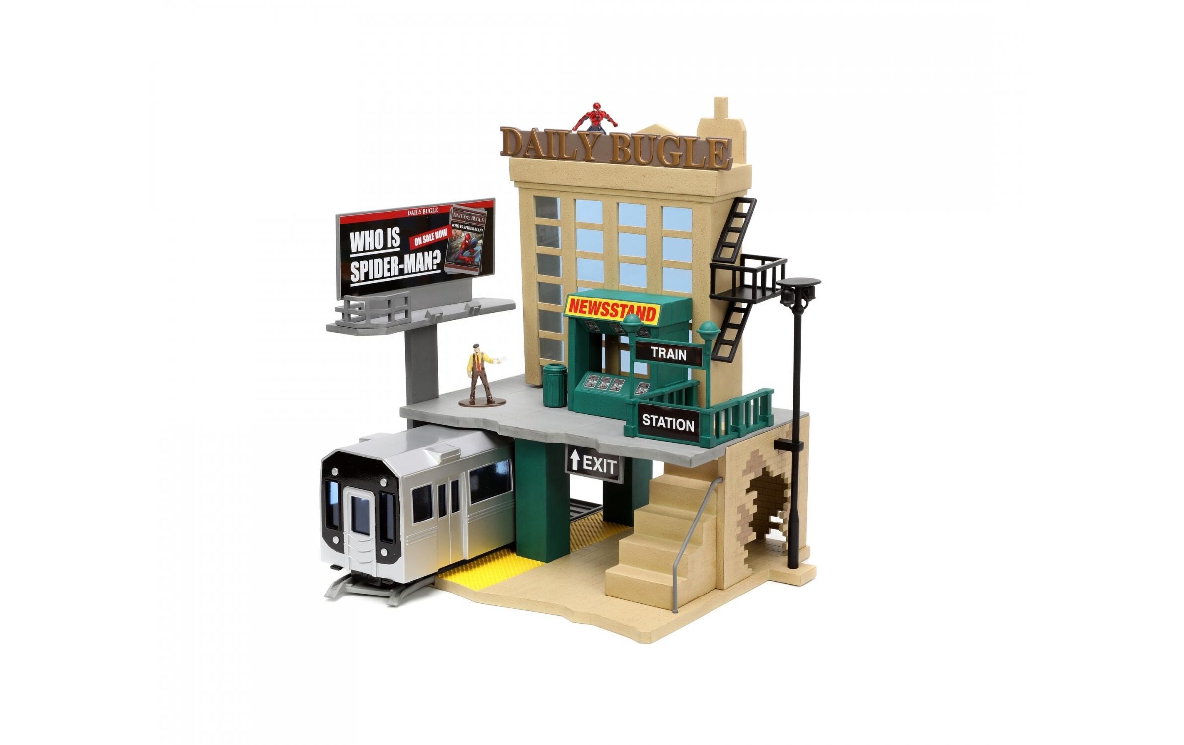 Spider-Man NYC Deluxe Diorama Nano SzeneSpider-Man Kulisse Daily Bugle