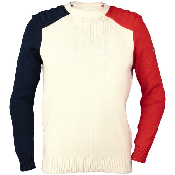 Pull DUVILLARD ALBARON PULL FULL ZIP WHITE / NAVY