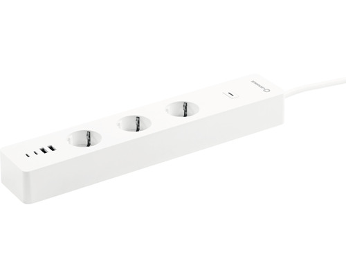 Ledvance WiFi Smart+ 3-voudige stekkerdoos met 4x USB Type A + C, 1,5 m, wit