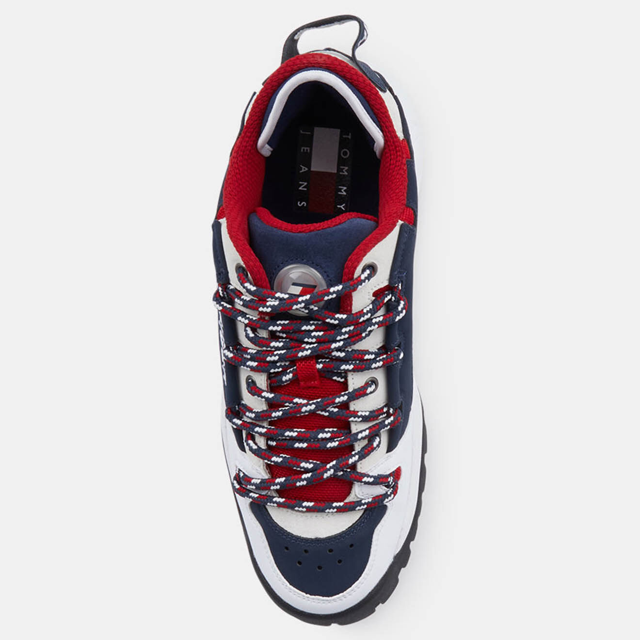 Tommy Hilfiger Baskets en Cuir Key Look Heritage bleu/blanc/rouge
