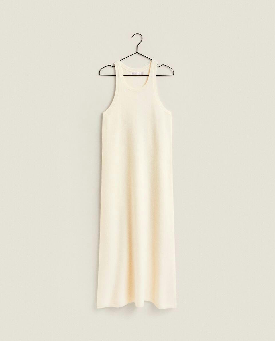 VESTIDO DE CASHMERE SEM MANGAS