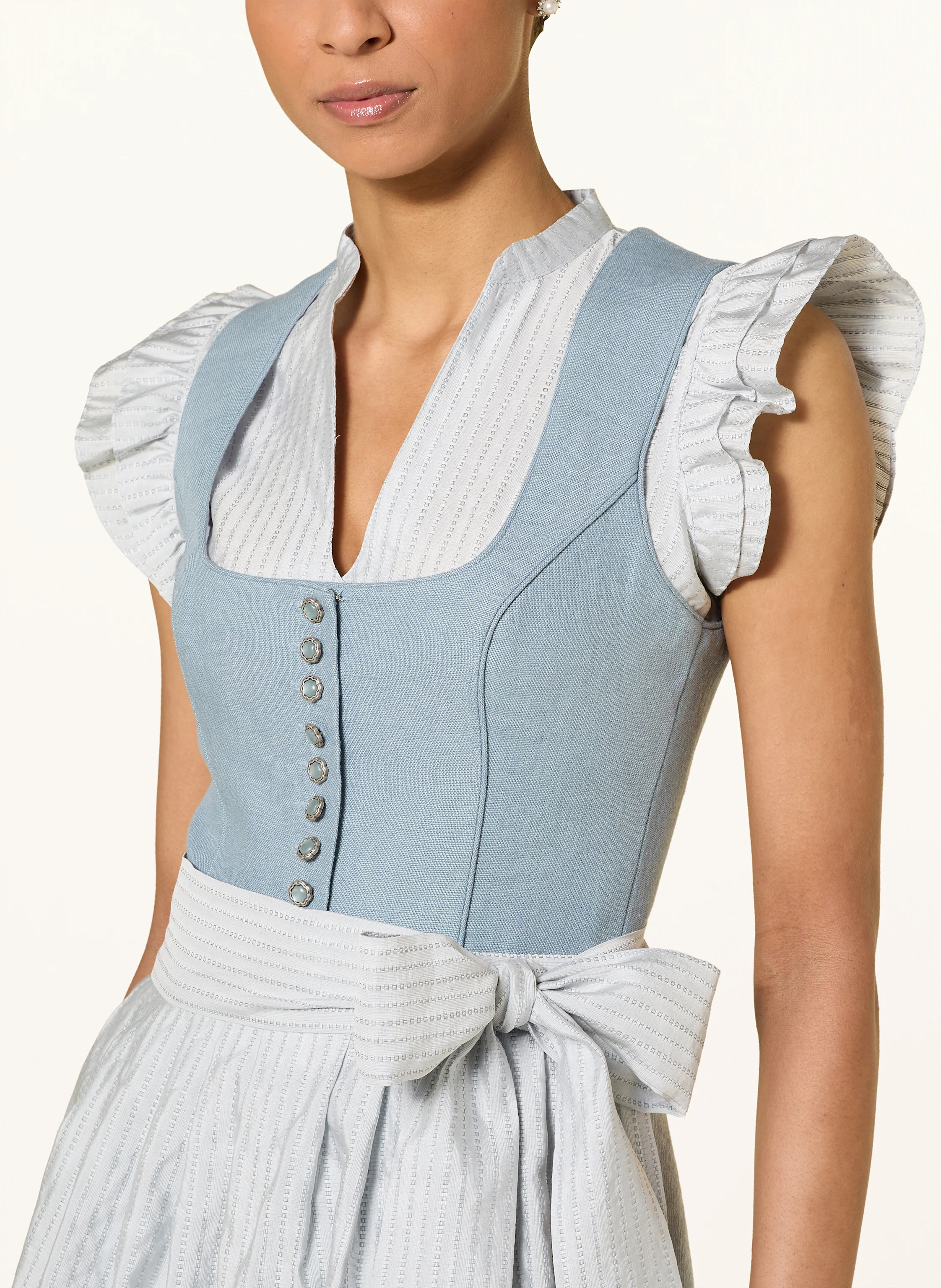 Heimatglück Tracht Dirndlbluse ANDREA mit Leinen