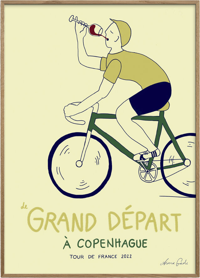 Poster & Frame Alma Gade - Tour de France Flerfarvet