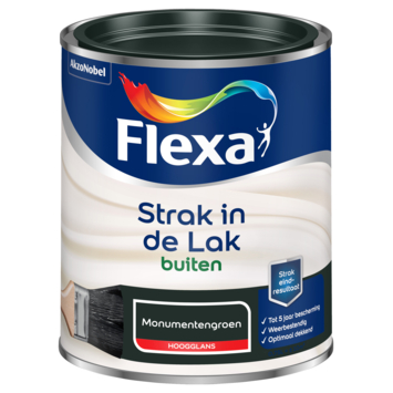 Flexa Strak in de Lak buitenlak hoogglans monumentengroen 750 ml