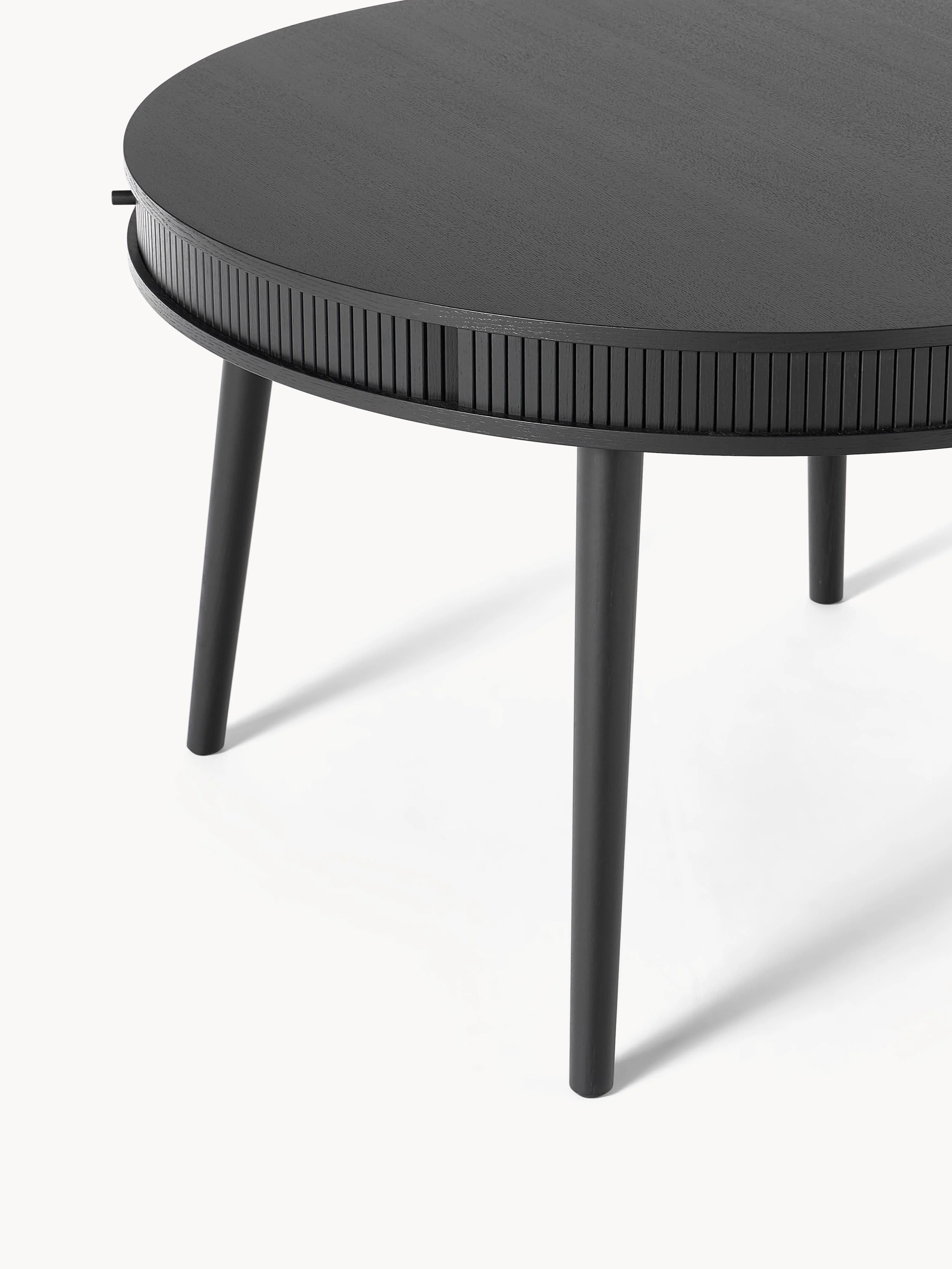 Ronde eettafel Calary met opbergruimte, in verschillende formaten
