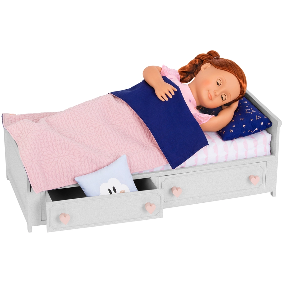 Our Generation Puppenbett mit Schubladen Mehrfarbig