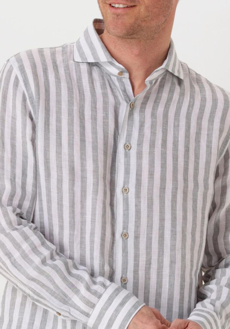 witte profuomo klassiek overhemd shirt x-cutaway linen