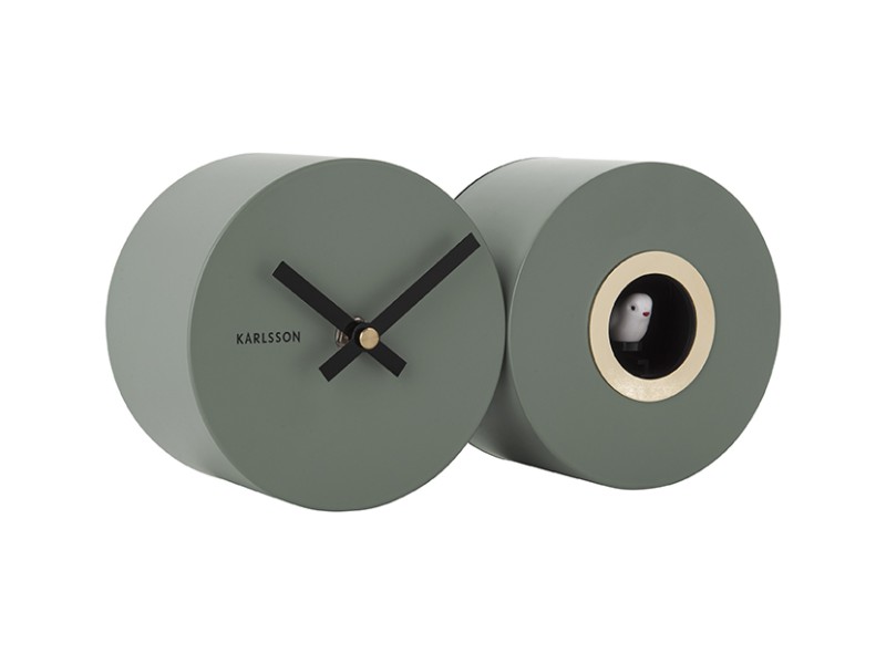 Wall Clock Duo Cuckoo KA5789BK Black