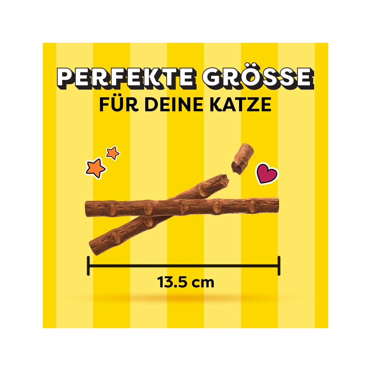 Dreamies Meaty Sticks Snack Adult Lachs 14x30 g
