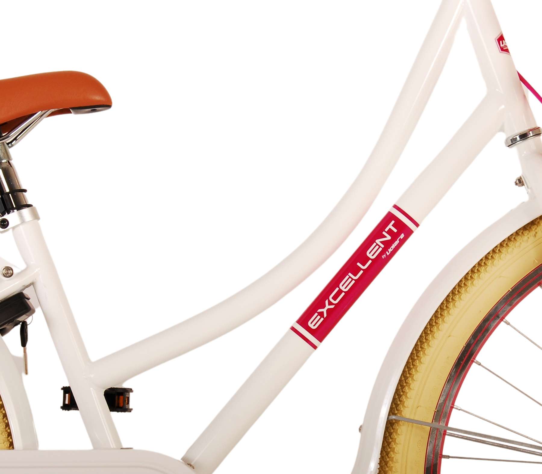 Kinderfahrrad Excellent Fahrrad für Mädchen 26 Zoll Kinderrad in Weiß