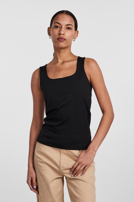 Pieces zwarte dames top