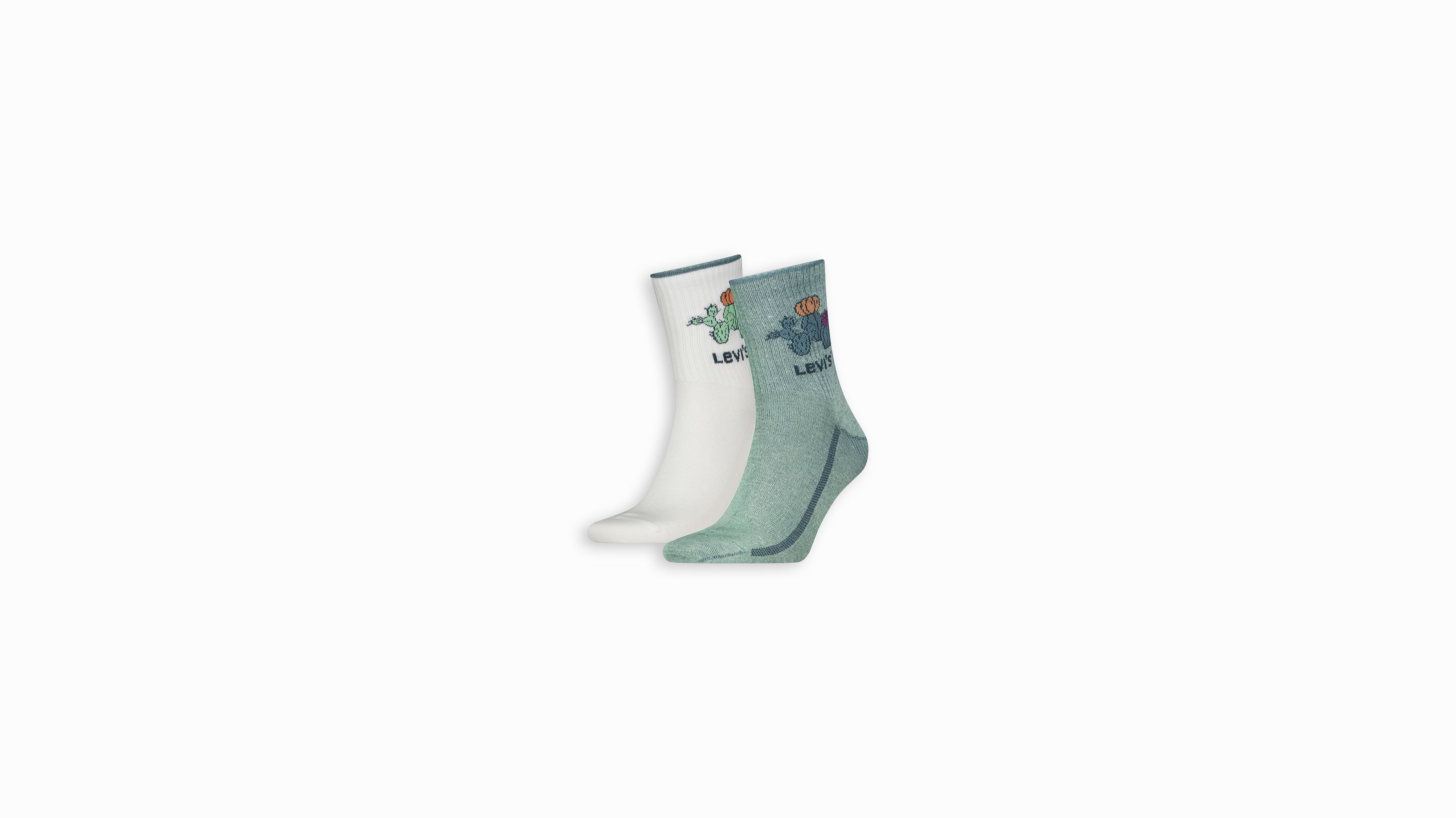 Levi's® chaussettes basses Cactus - Lot de 2 - Aqua Foam/White - Multicolore