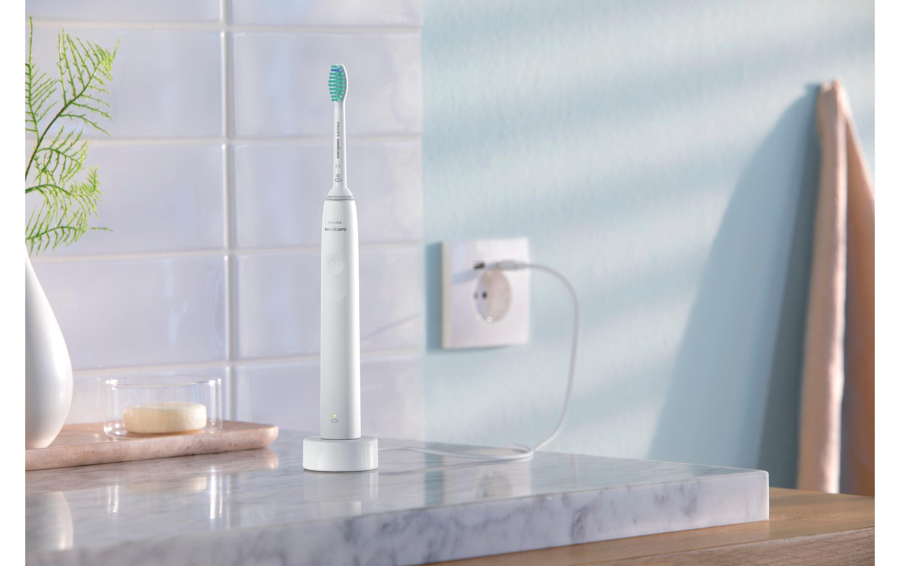 Schallzahnbürste Sonicare Series 3100 HX3671/13 WeissElektrische Zahnbürste