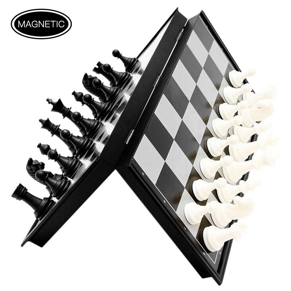 (20x20cm) Magnetisches Schach Brettspiel Chess Gesellschaftsspiel Faltbares Reise Schachbrett