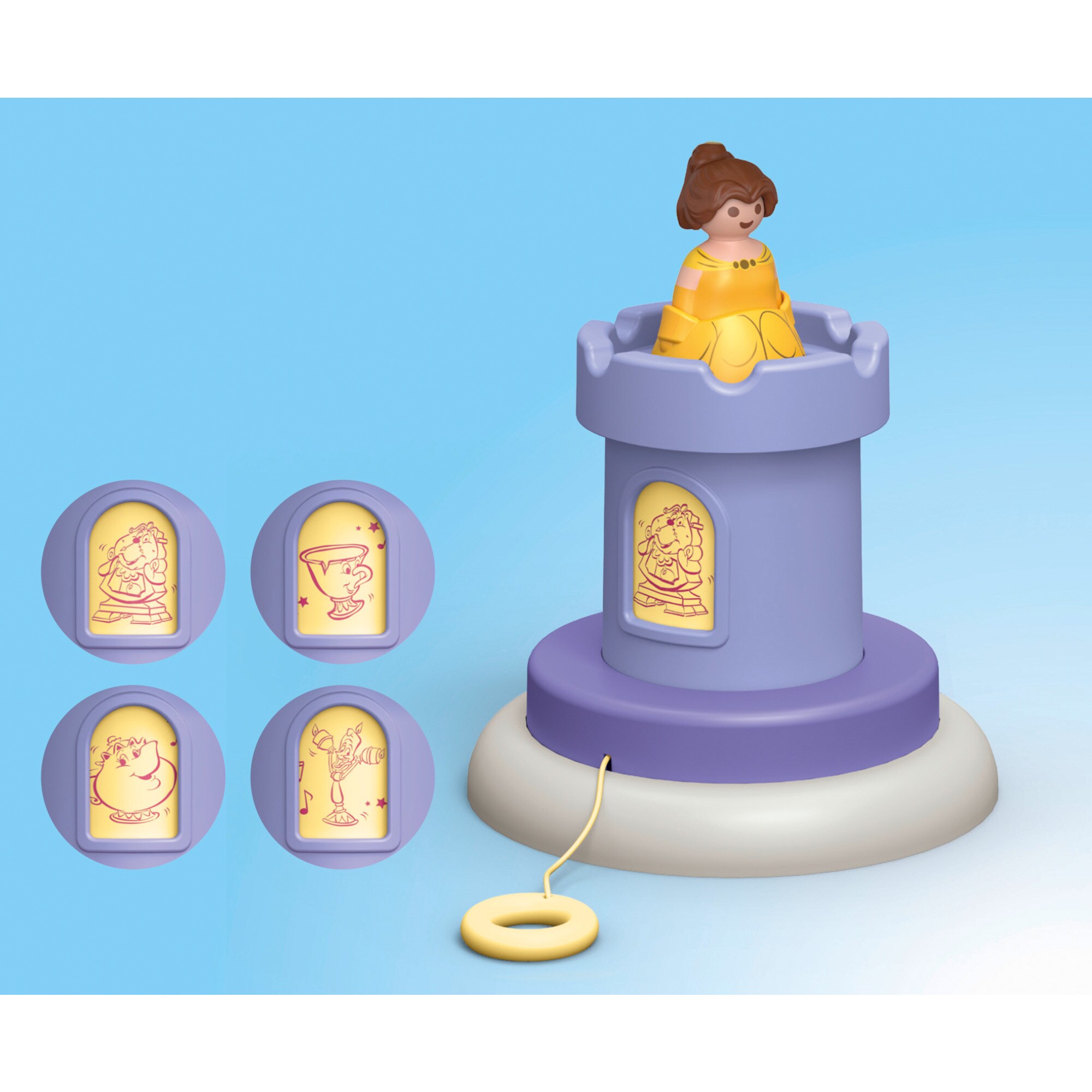 PLAYMOBIL Konstruktionsspielzeug Junior & Disney: Belles Spielturm mit Melodie