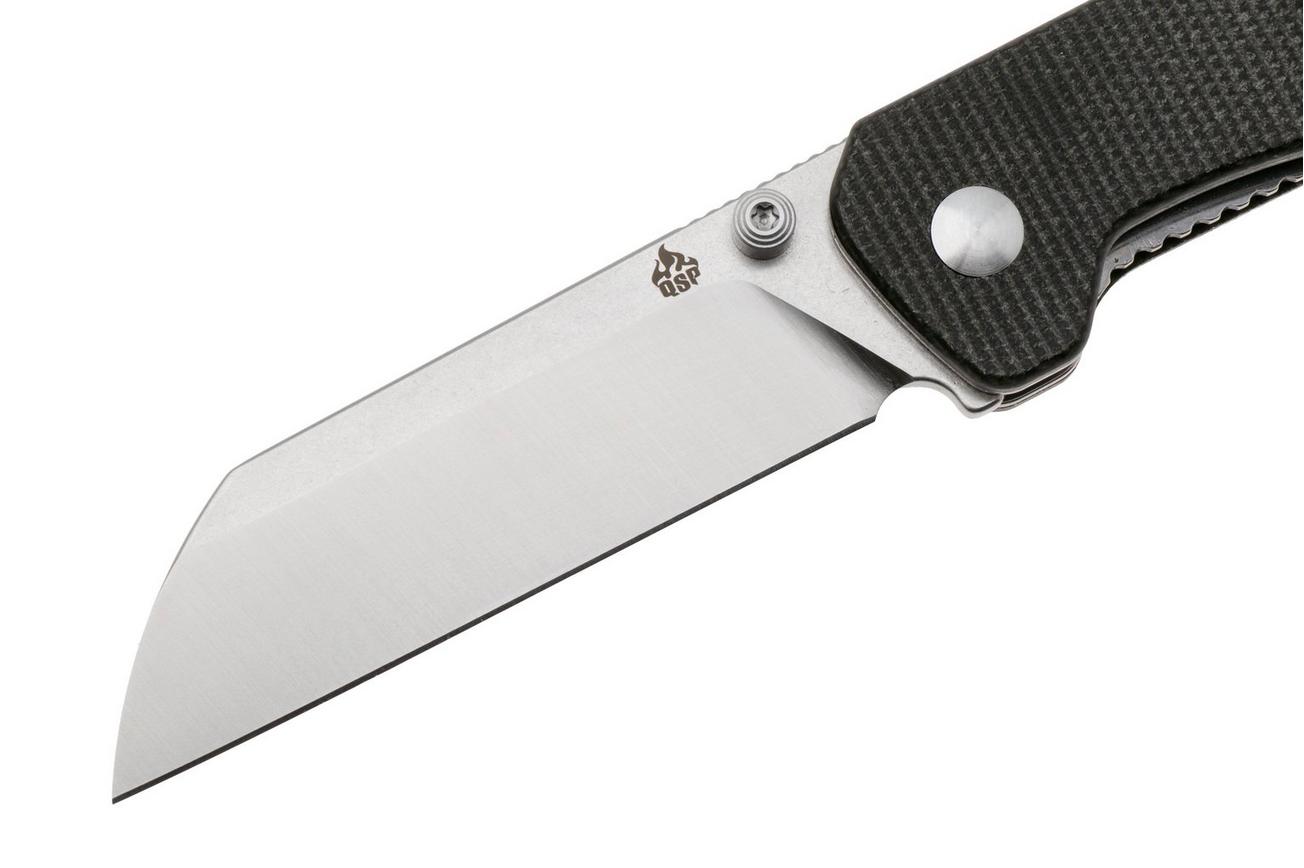QSP Knife Penguin V2 QS130V2-A1 Two-Tone D2, Dark Brown Micarta, zakmes