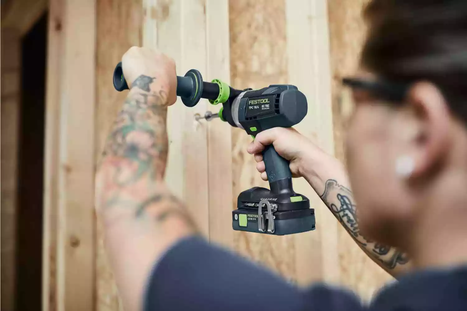 Festool TPC 18/4 5,0/4,0 I-Set/XL 18V Li-Ion accu klopboormachine set (1x 4,0Ah & 1x 5,0Ah) in systainer - 75Nm