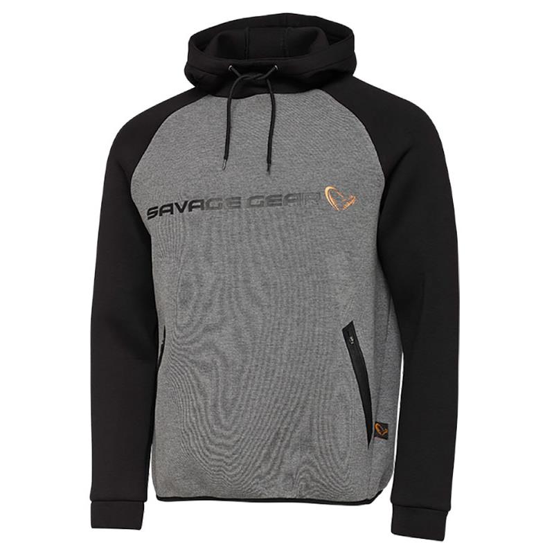 Sweat Homme Savage Gear Tec-Foam Hoodie - Gris/Noir