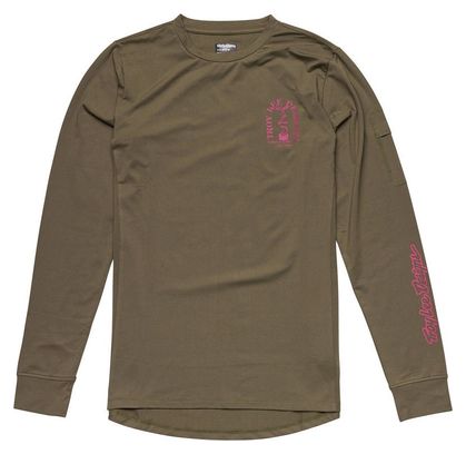 T-shirt Manches Longues Troy Lee Designs Ruckus Ride Vert