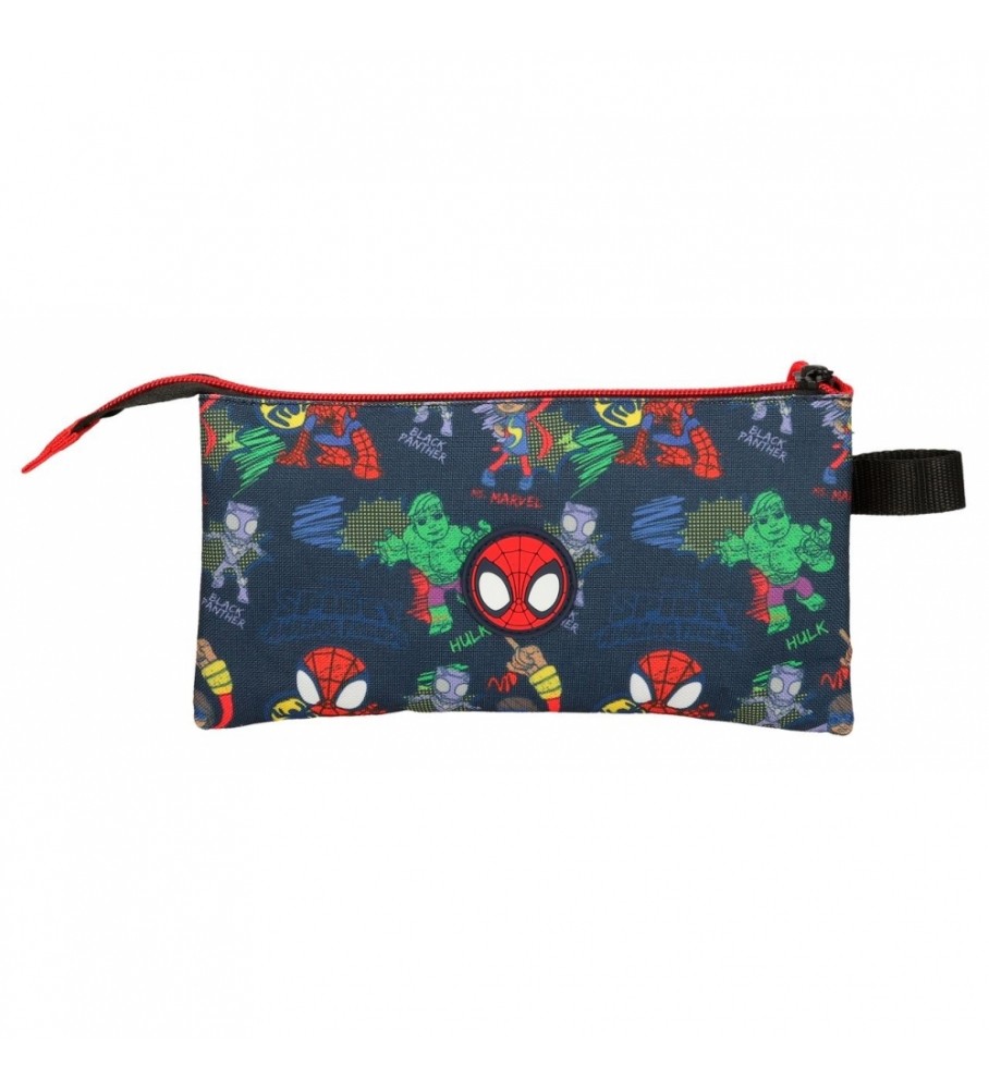 Estojo para lápis Joumma Bags Go Spidey com três compartimentos, vermelho