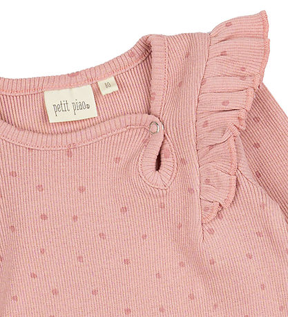 Petit Piao Body l/ä - Rib - Modal - Hell Rose