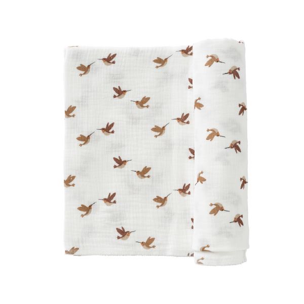 Cottonbaby Soft Multidoek - 120x120 cm - Flying Birds