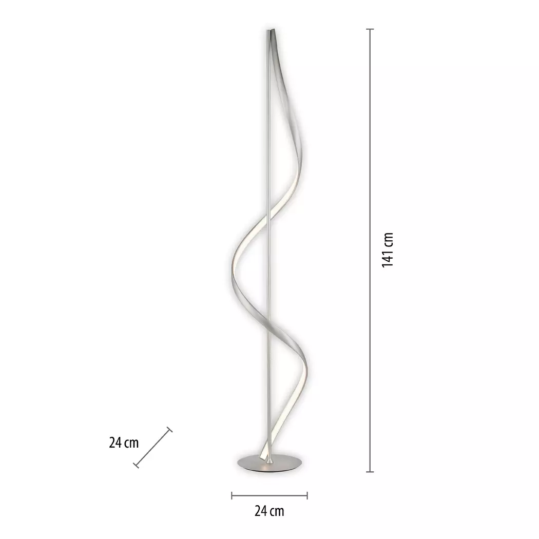 LED-Stehlampe Q-Swing