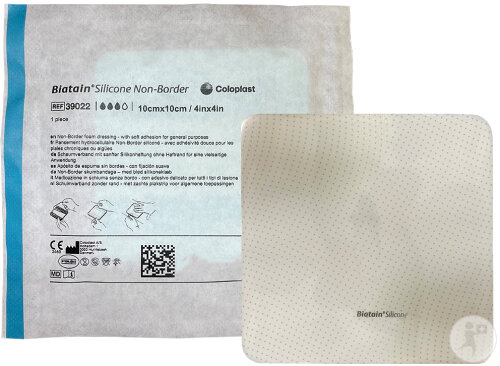 Coloplast Biatain Silicone Non-Border 10cmx10cm 39022 10 Pièces
