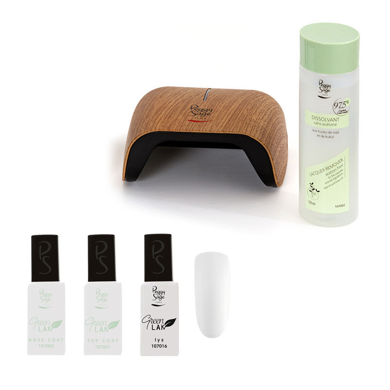 Kit de vernis à ongles longue tenue Green Lak lys