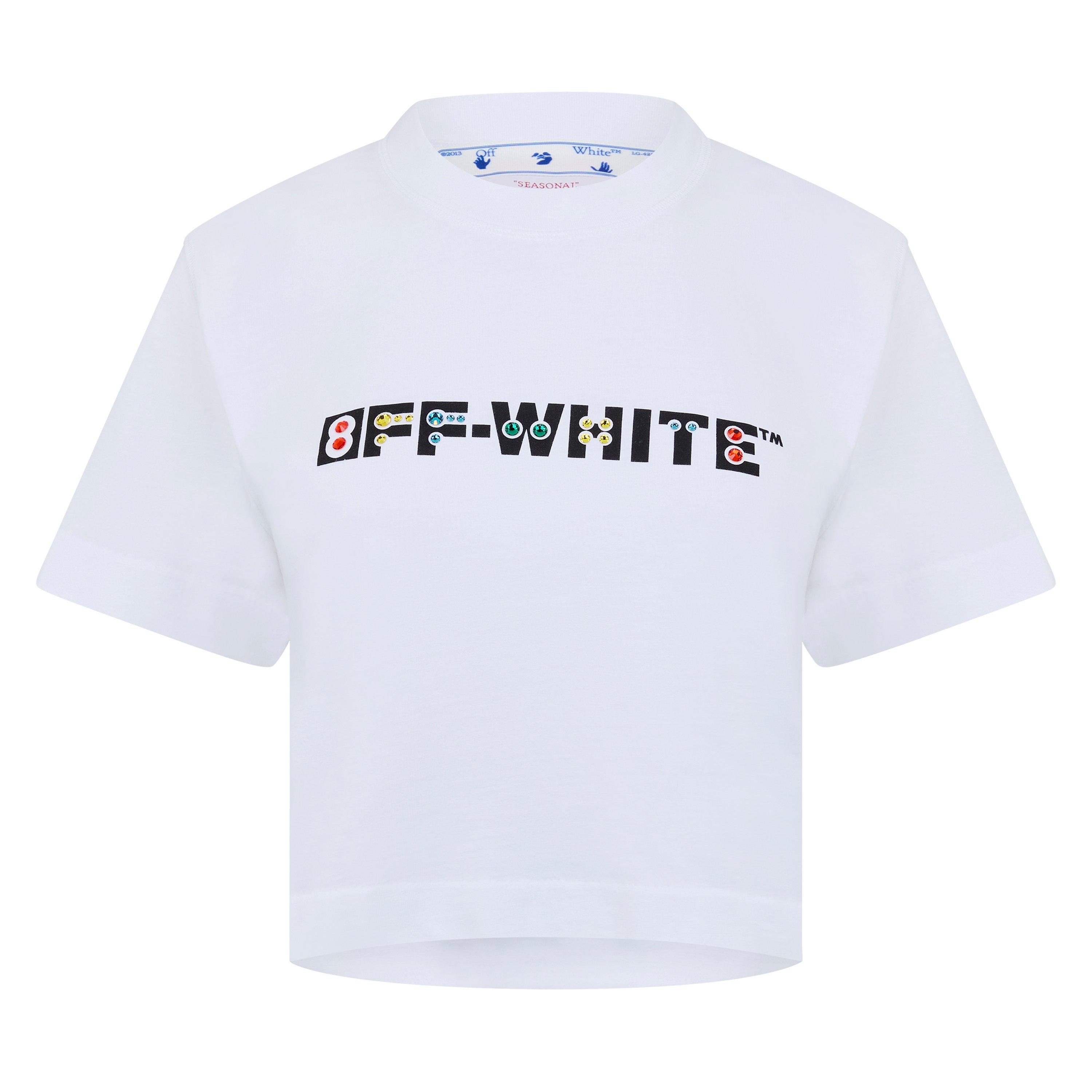 Off White Geometric Logo T Shirt