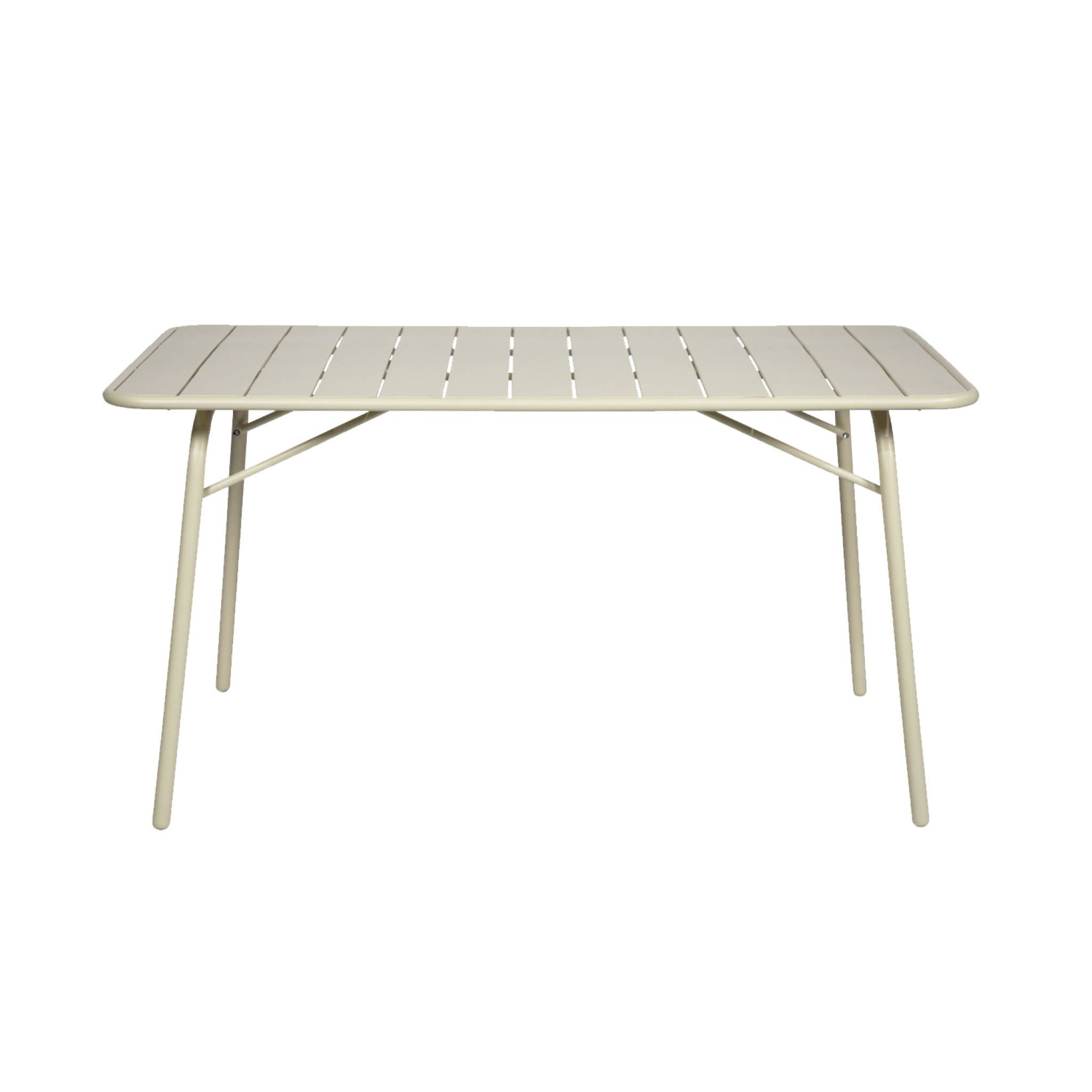 sweeek - Opvouwbare tuintafel 6 plaatsen metaal