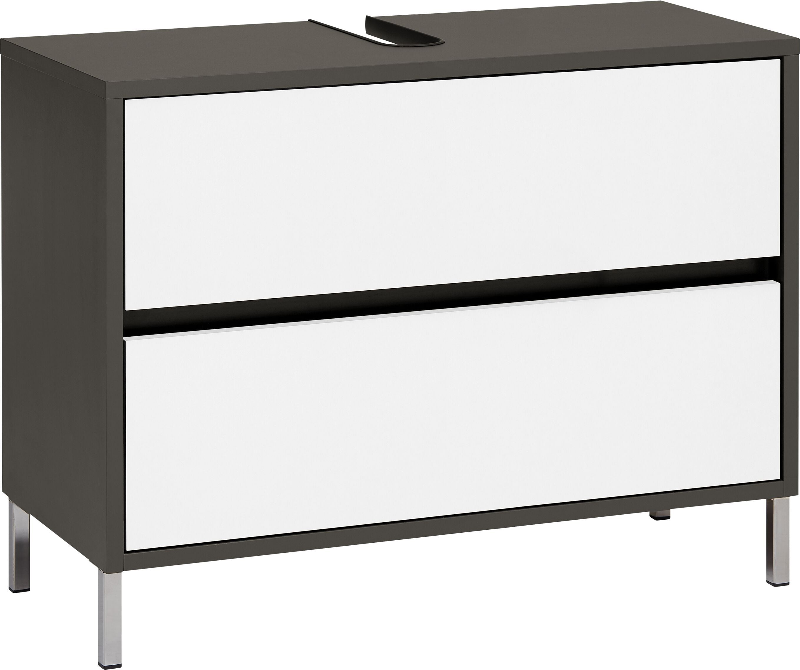 SIERRA Lavaboy - Anthrazit / Weiss / B: 80.0 cm x T: 35.0 cm x H: 60.0 cm