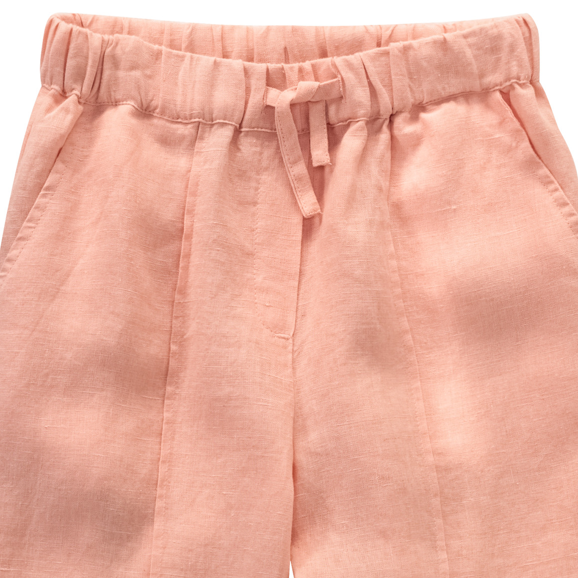 Jonas Nielsen Mädchen Leinen-Hose mit Tunnelzug apricot