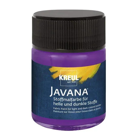 KREUL Javana Stoffmalfarbe für helle und dunkle Stoffe Violett 50 ml