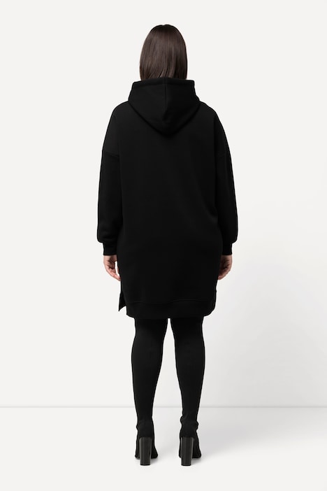 Sweatkleid, Oversized, Kapuze, Langarm, Minikleid
