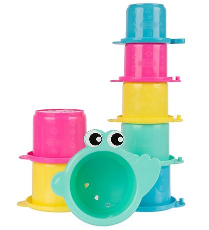 Playgro Stableleget?j - Croc Cups - 8 stk - Multifarvet