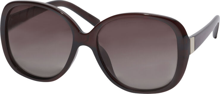 Pilgrim PARKER oversized retro sunglasses brown Brun