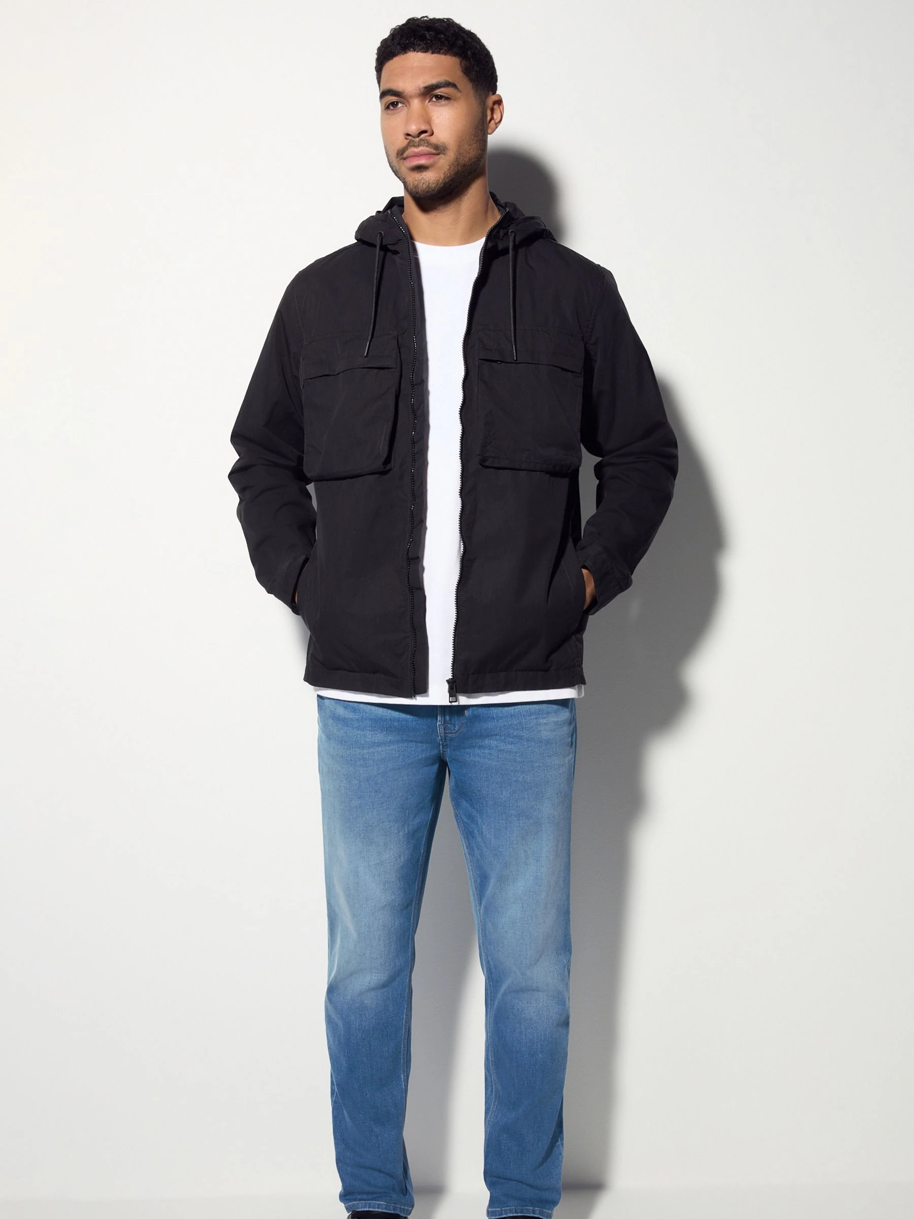 Blauw - Standaard toelopende pasvorm - Authentieke stretch denim jeans