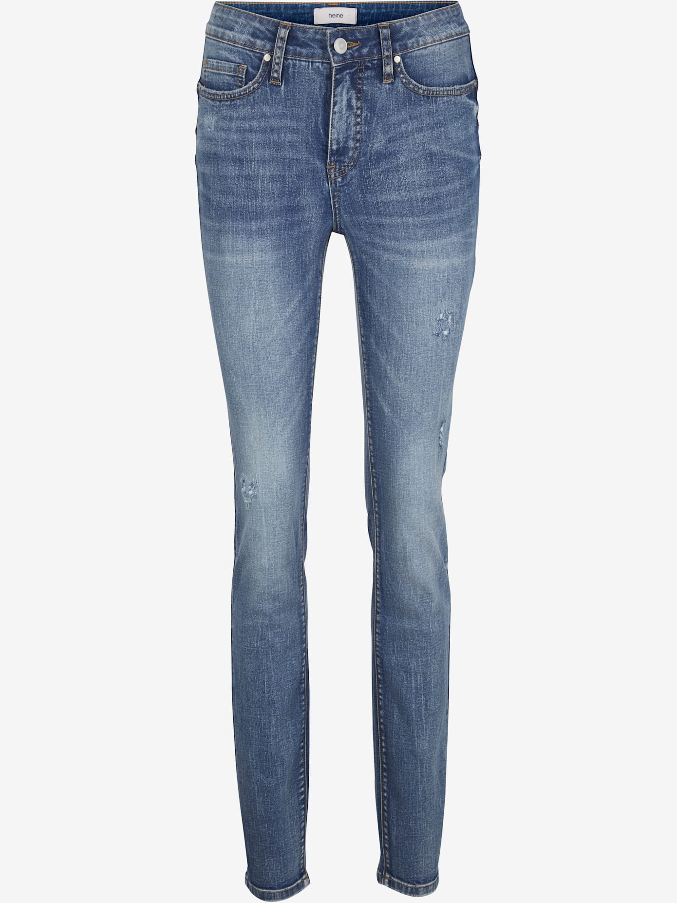 Jeans effet ventre plat coupe droite